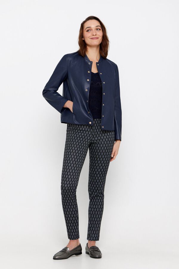 Cortefiel Jersey algod&oacute;n bc Azul marino