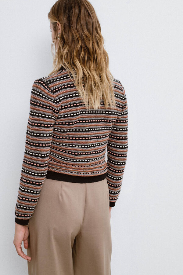 Vila Jersey con cuello polo Negro