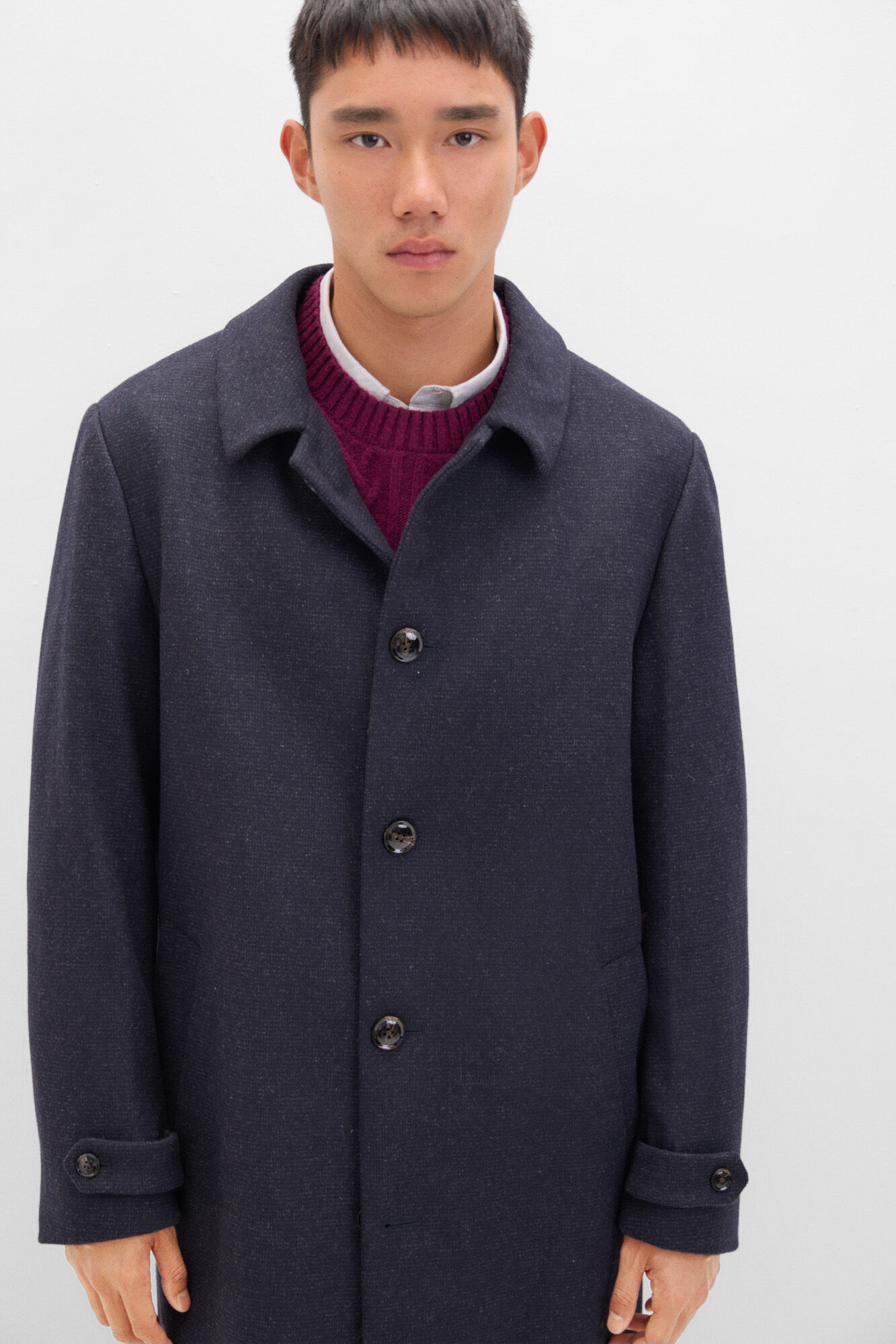 Cortefiel Abrigo cuello camisero