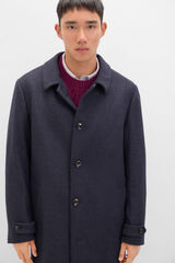 Cortefiel Sobretudo de gola camiseira Azul