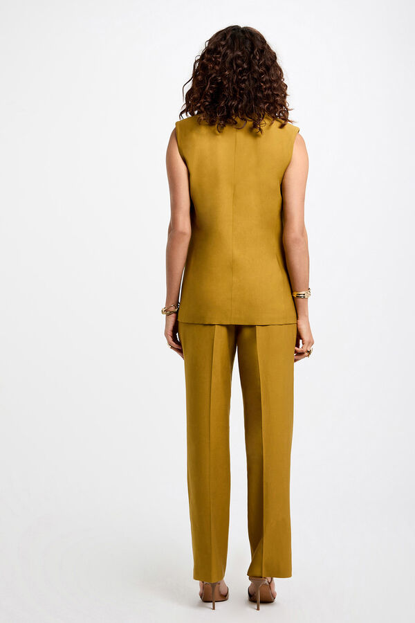 Morgan Pantal&oacute;n estrecho en pernera Amarillo