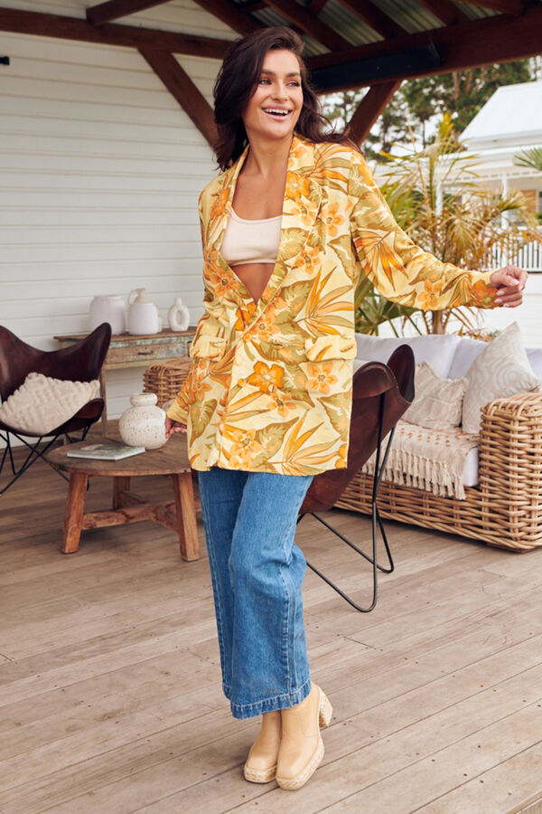 Jaase Blazer cruzado Amarelo