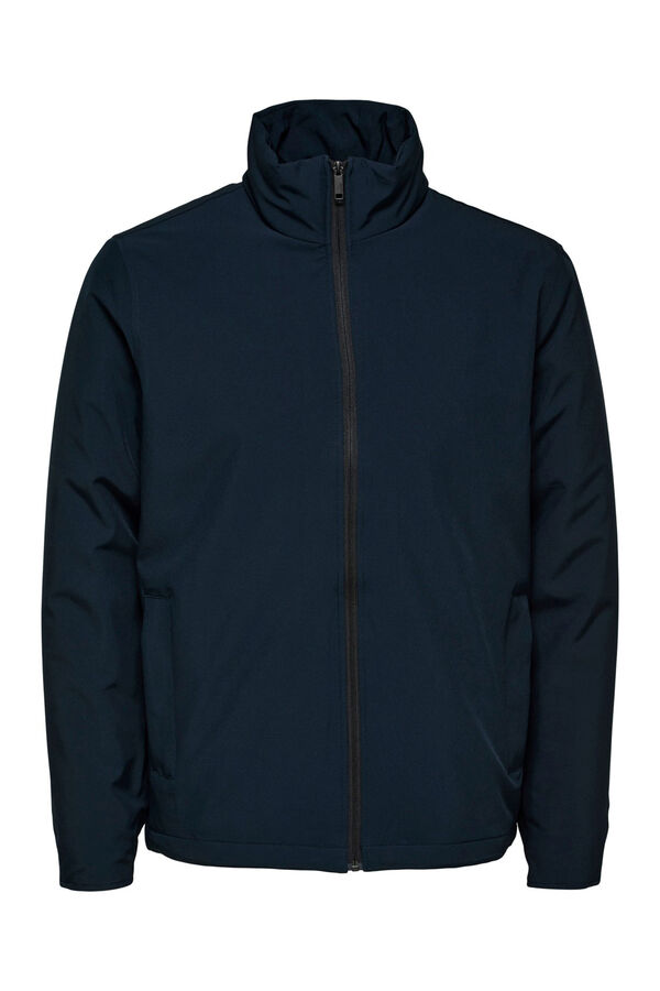 Selected Casaco curto imperme&aacute;vel 100% sustent&aacute;vel Cinzento