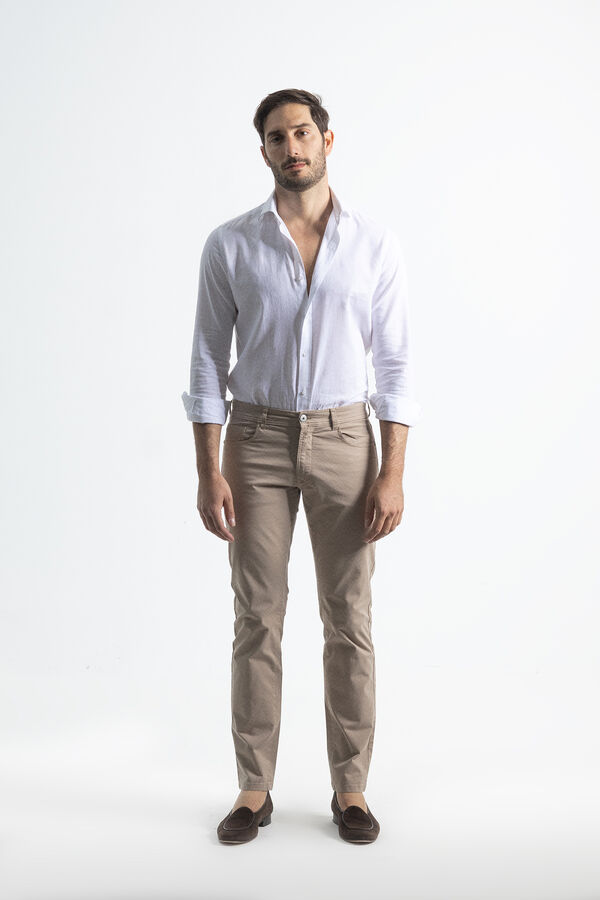 PuroEGO Pantalon chino slim Beige