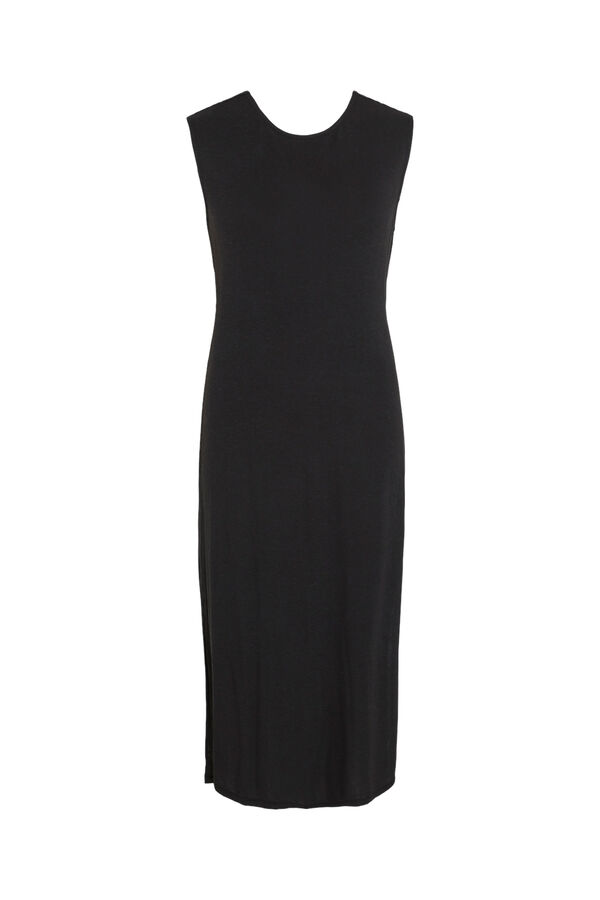 Vila Vestido midi sin mangas Negro