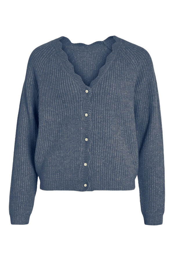 Vila C&aacute;rdigan de canal&eacute; Azul