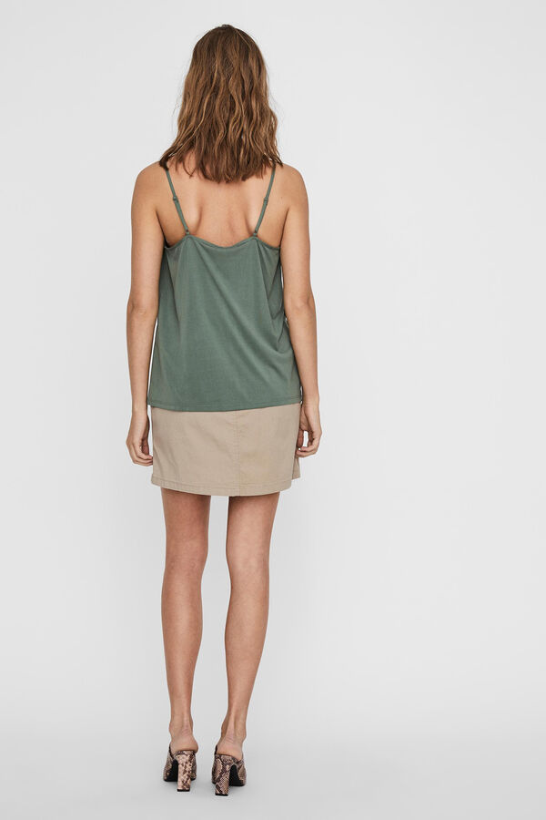 Vero Moda Top singlet de tirantes Verde