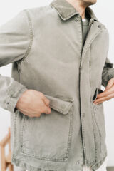 OOTO Chaqueta algod&oacute;n lavada Kaki