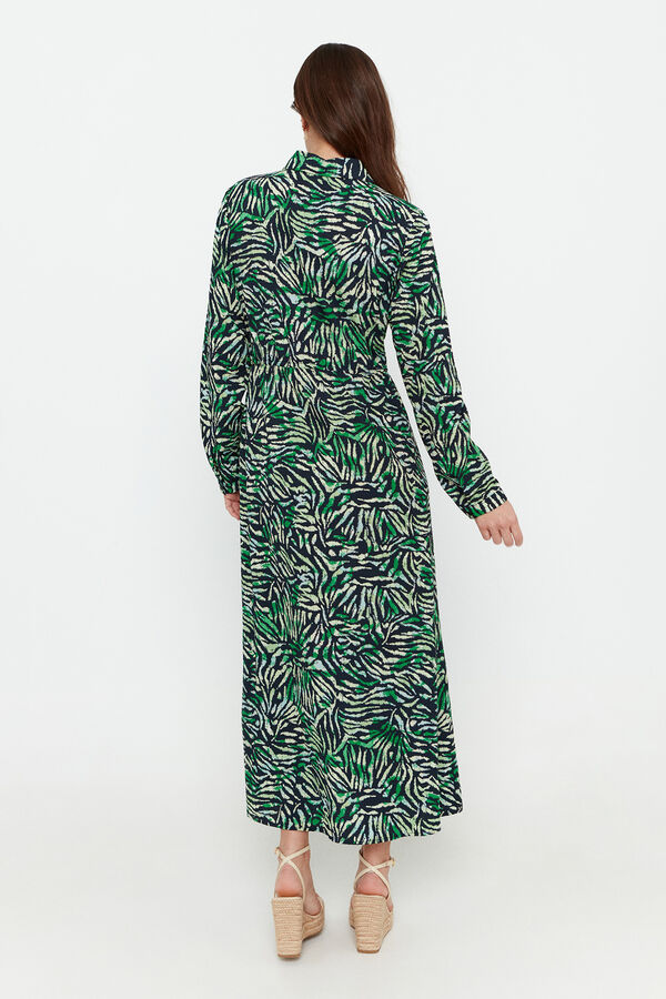 Vero Moda Vestido camiseiro manga comprida Preto