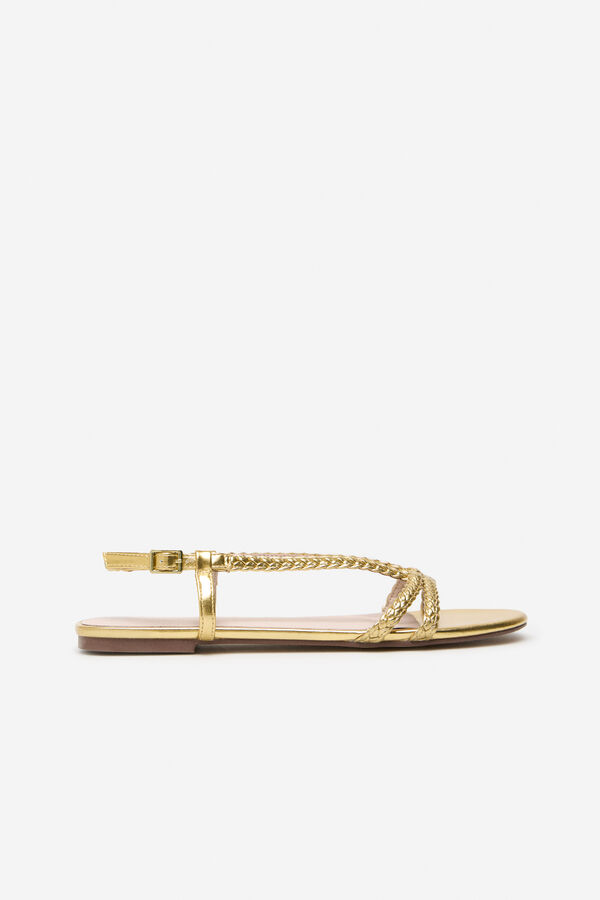 Cortefiel Sand&aacute;lia tran&ccedil;ada Dourado