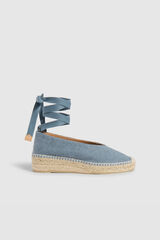 Castañer Sabrina Gea elaborada em lona Azul