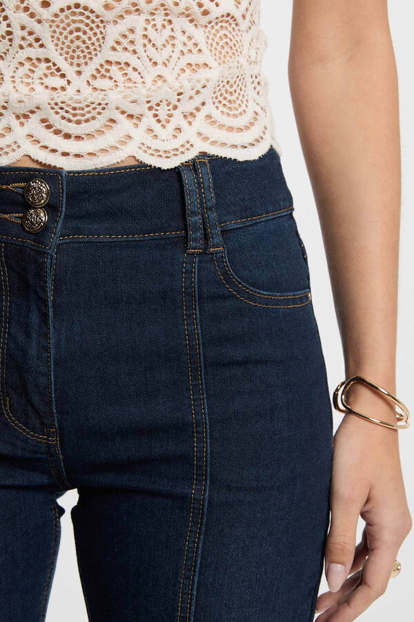 Morgan Vaquero boot- cut Azul marino