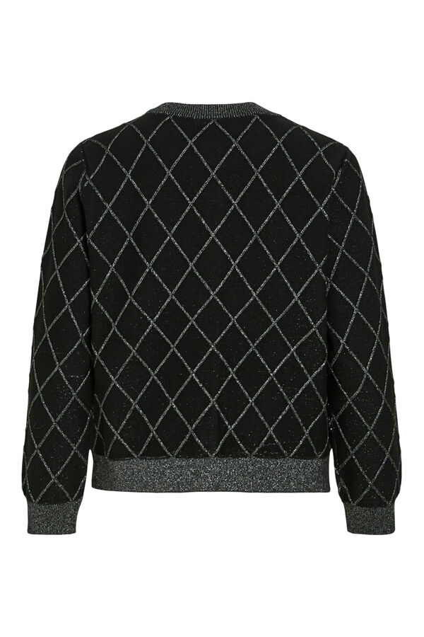 Vila Casaco casaco de malha lurex Preto
