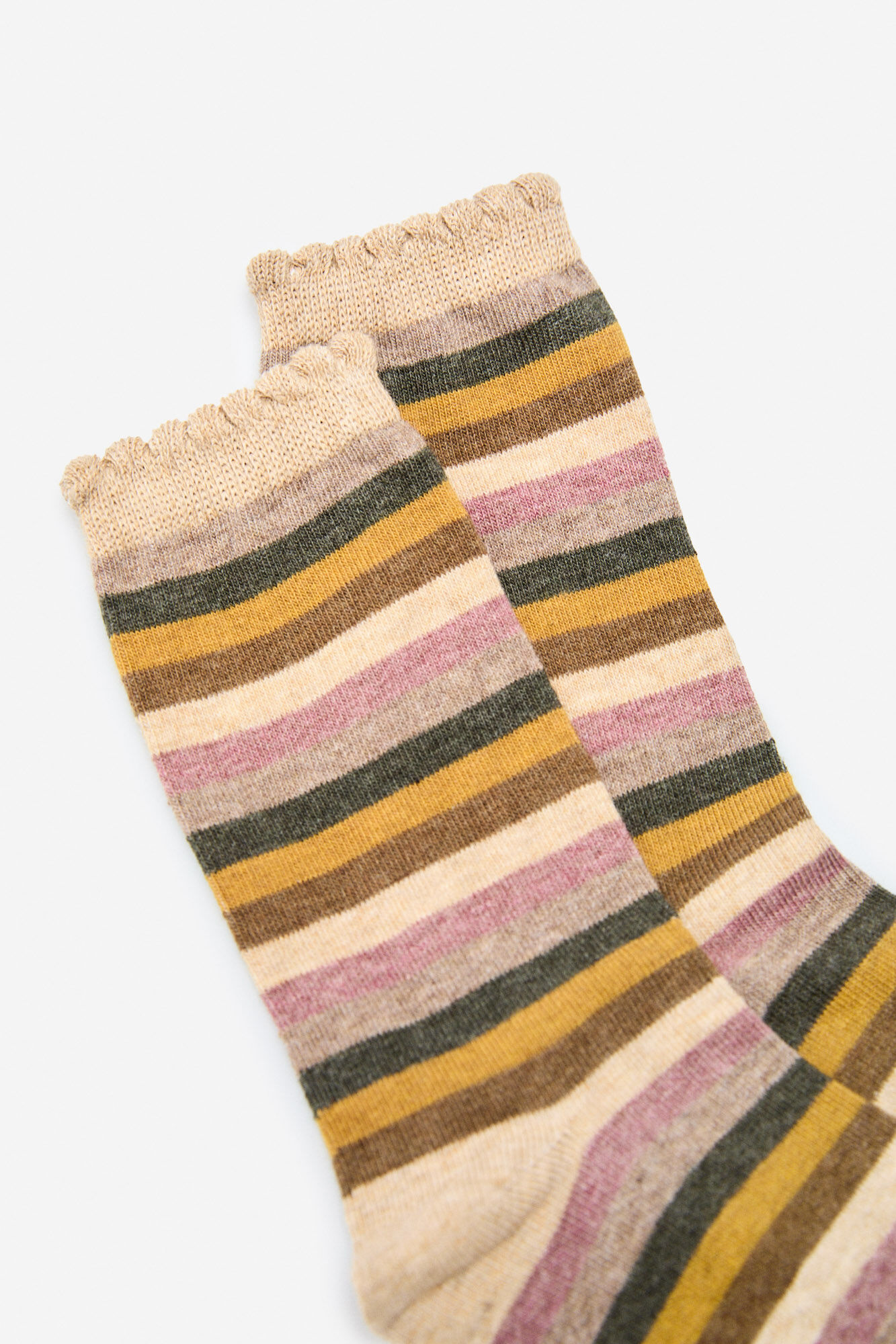 Cortefiel Meias longas riscas multicolor