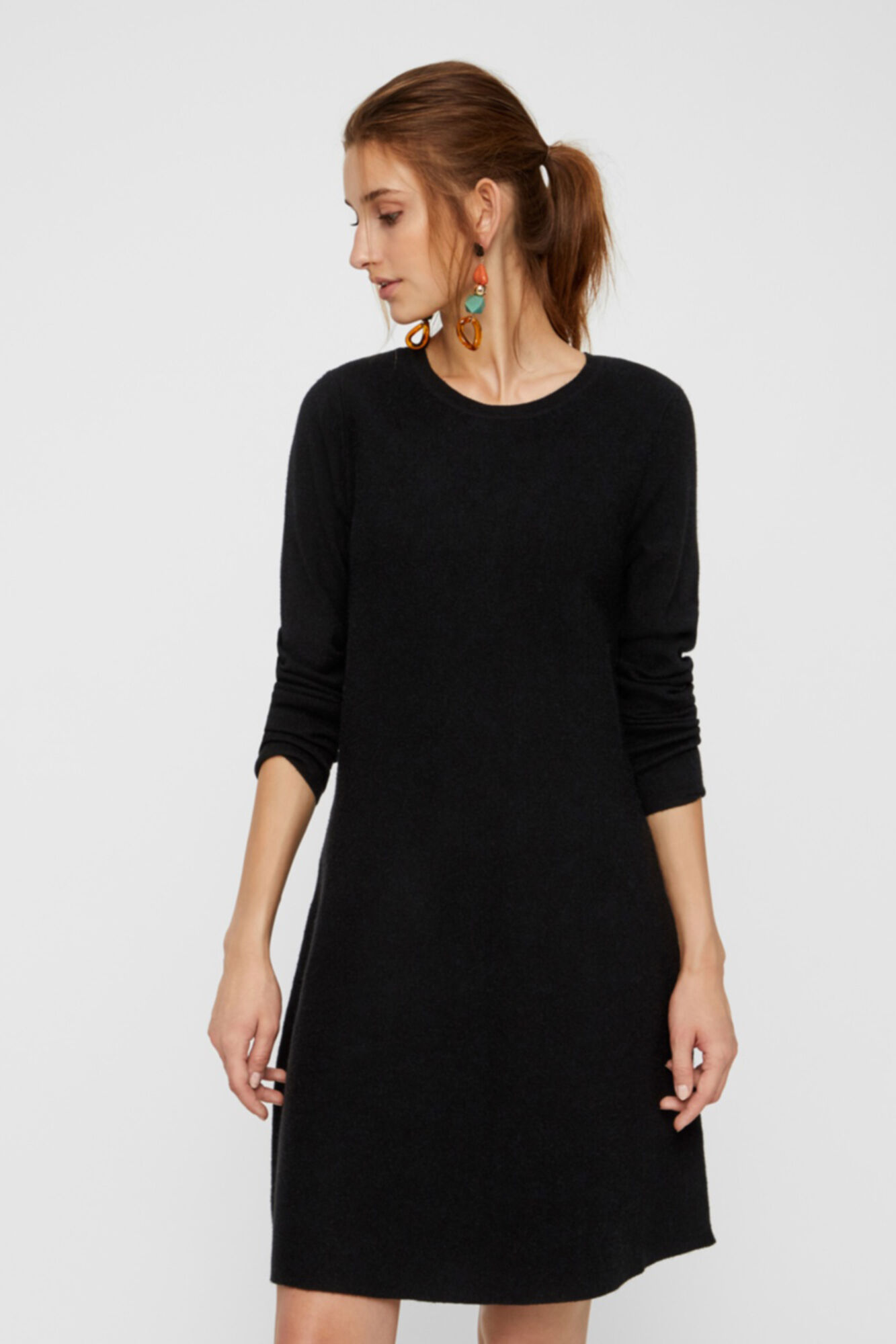 Vero Moda Vestido de punto cuello redondo