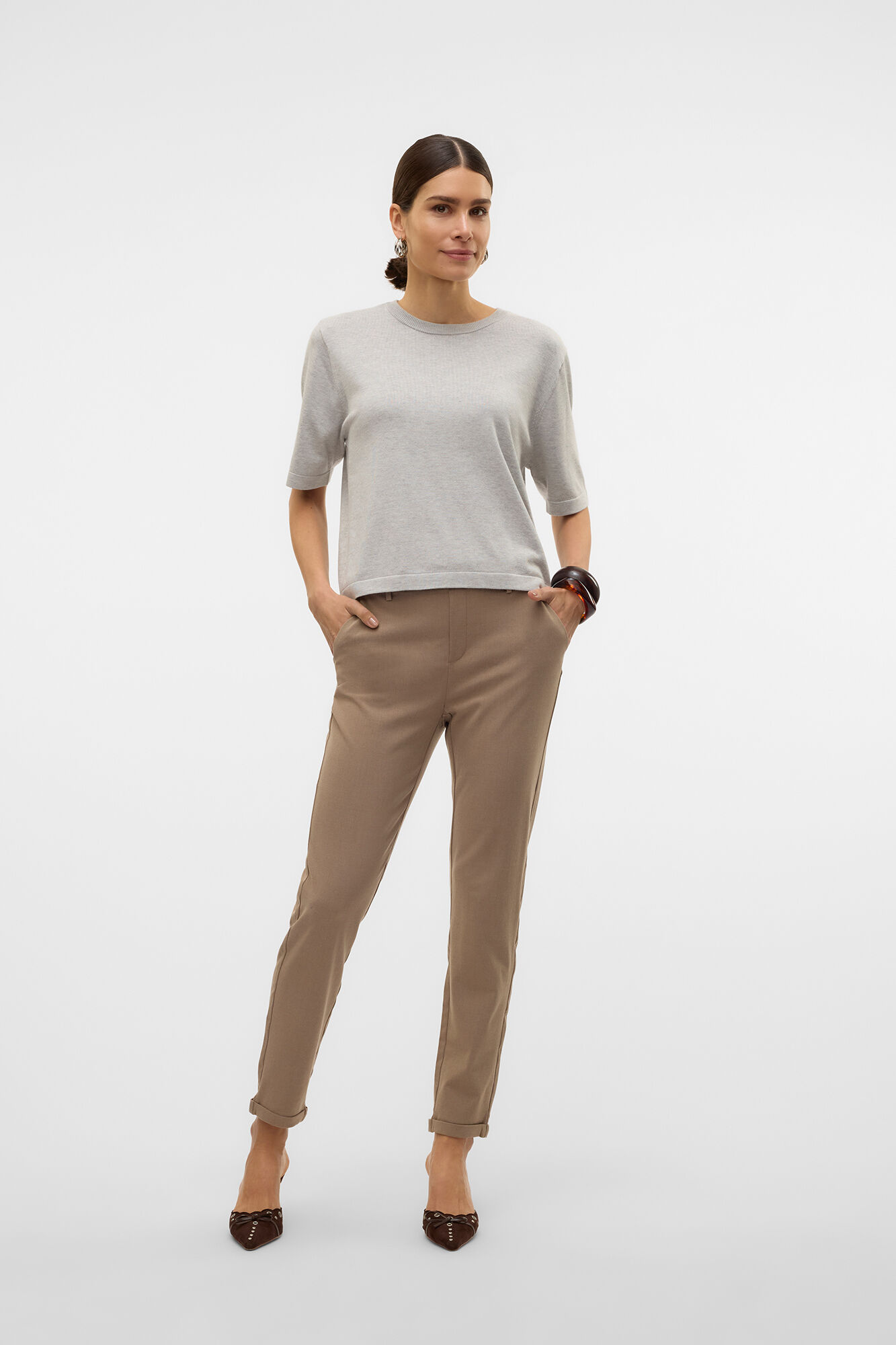 Vero Moda Cal&ccedil;as compridas de vestir