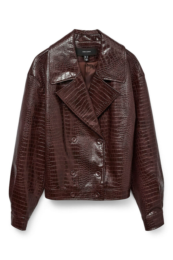 Vero Moda Jaqueta oversized estampada Roxo