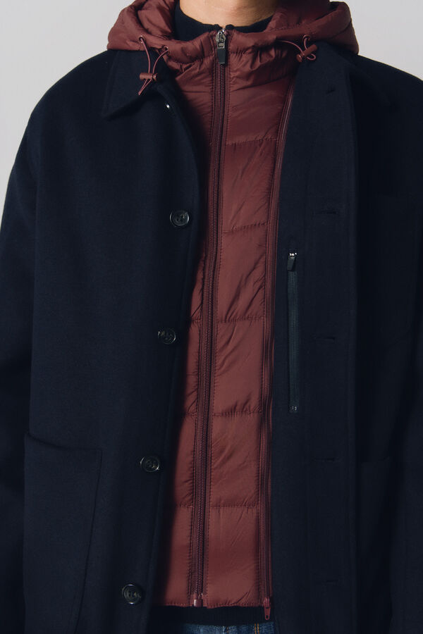 Cortefiel Camiseta com capuz Azul