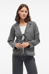 Vila Chaqueta vaquera anudada Gris oscuro