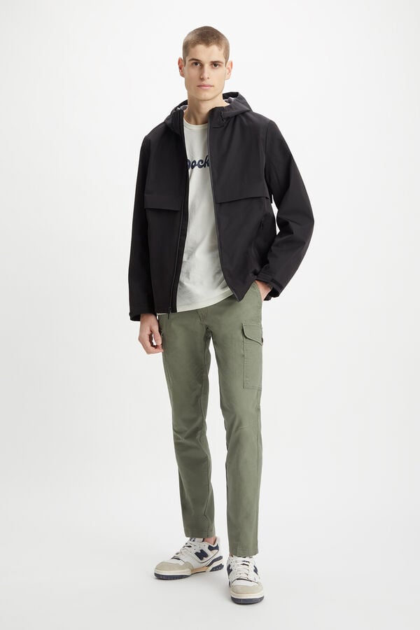 Dockers Pantal&oacute;n Cargo Slim Tapered Fit para hombre Kaki