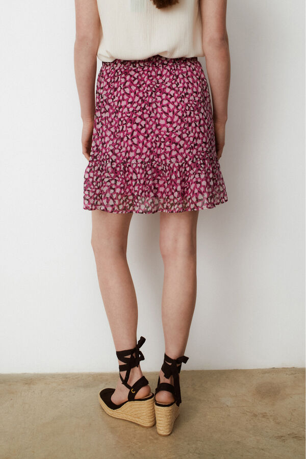 Vila Falda mini de tiro alto Total Look Vila Multicolor