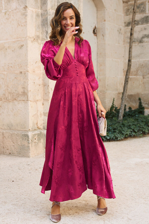 Pol&iacute;n Et Moi Vestido con escote Biniara Vino