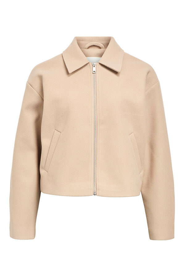Object Chaqueta fieltro manga larga Beige