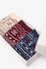 Cortefiel Pack calcetines navidad Multicolor