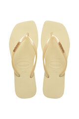 Havaianas Slim Square Logo Metallic Amarelo