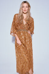 Slowlove Vestido estampado lúrex Multicolorido