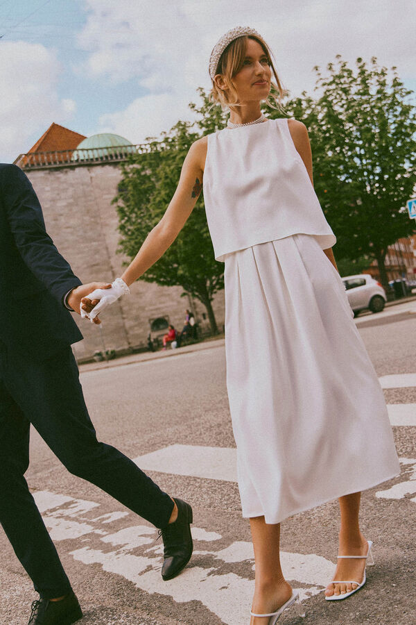 Vila Top acetinado branco Branco