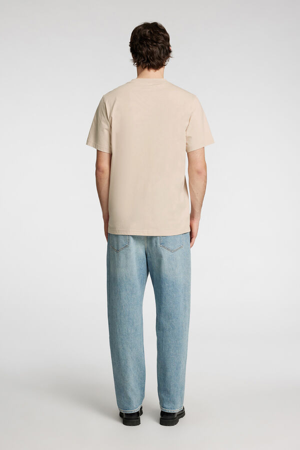 Selected T-shirt de manga curta Cinzento