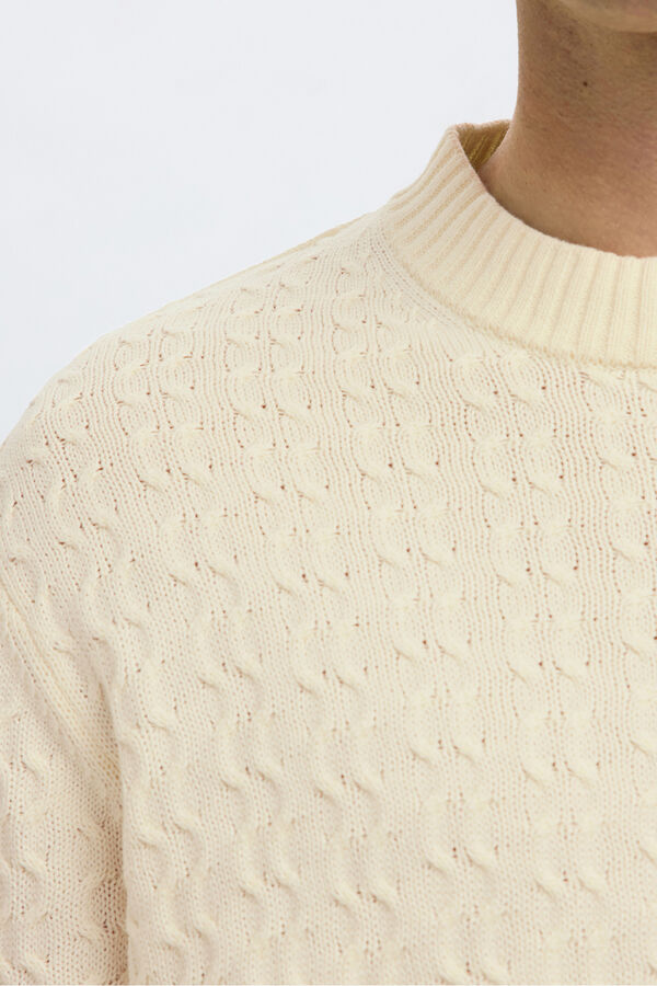 Selected Jersey estructura 100% algod&oacute;n org&aacute;nico. Blanco