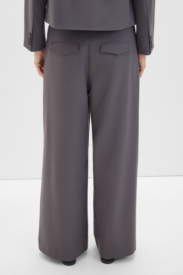 Cortefiel Cal&ccedil;a pin&ccedil;as largo Cinzento