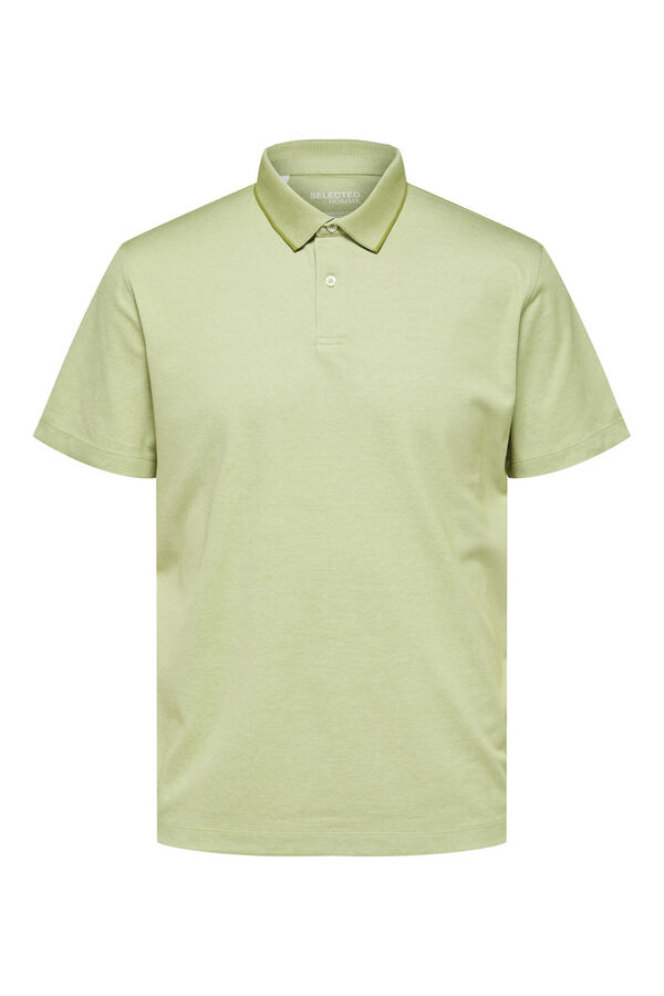 Selected Polo coolmax de algod&atilde;o org&acirc;nico Verde
