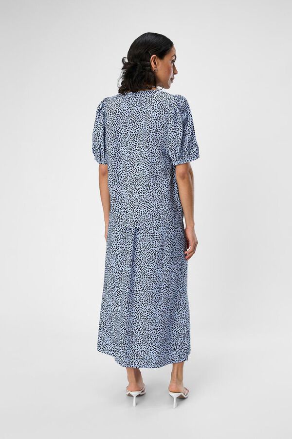 Object Falda largo midi estampado Azul