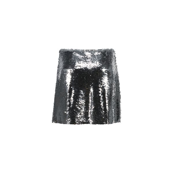 Cortefiel Mini falda de lentejuelas Cinzento