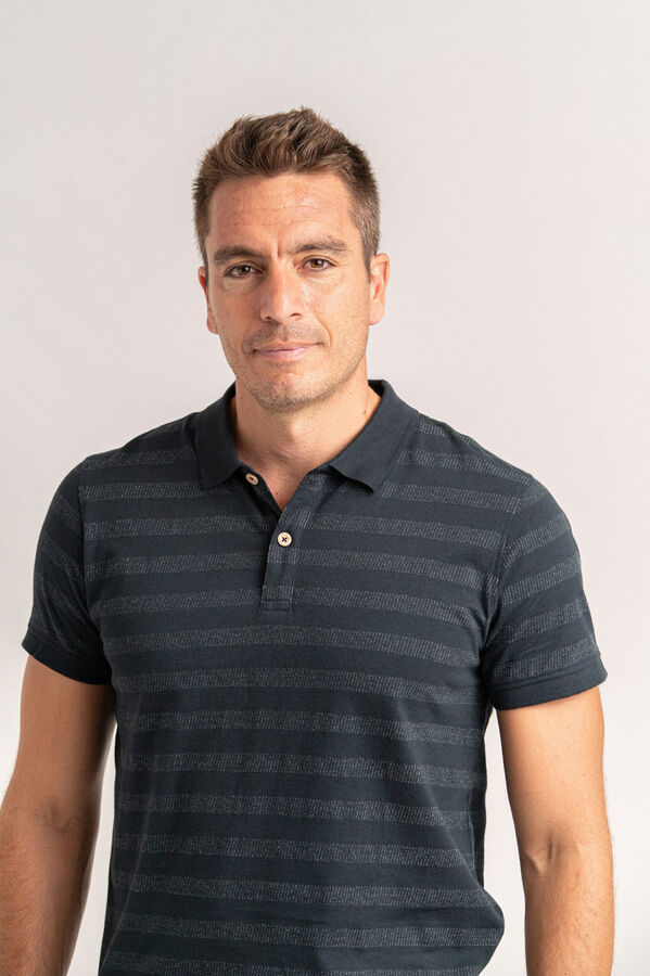 Privata Polo manga corta 100% algod&oacute;n Azul marino