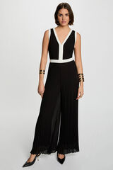 Morgan Macac&atilde;o comprido plissado Preto