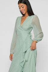 Vila Vestido midi fiesta Verde