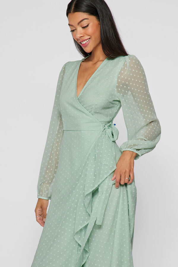 Vila Vestido midi fiesta Verde