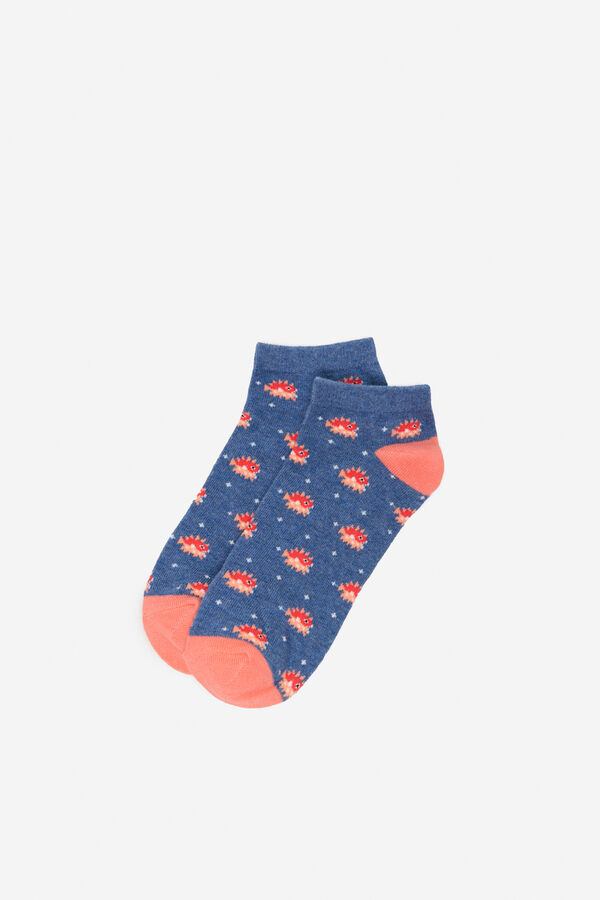 Cortefiel Meia curta de baiacu Azul