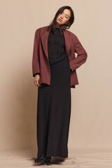 Slowlove Top punto estructura Negro