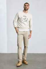 OOTO Pantal&oacute;n chino slim Beige