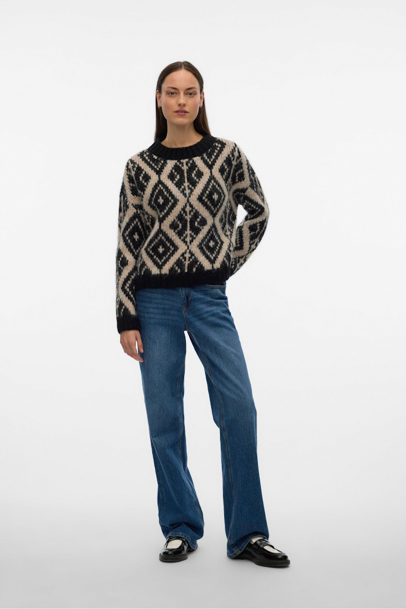 Vero Moda Camisola de malha grossa com estampado