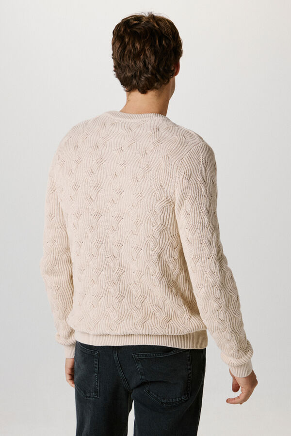 Selected Camisola estruturada confeccionada em algodão orgânico. Cinzento