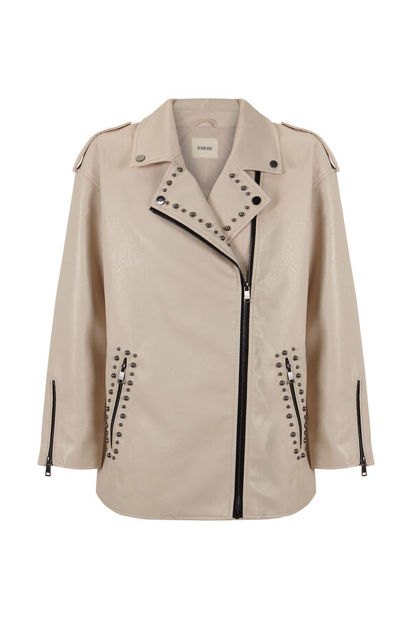 Slowlove Biker oversize tachas Marfil