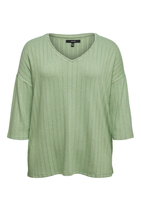 Vero Moda Curve Camiseta manga larga talla grande Verde