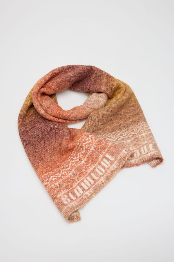 Slowlove Bufanda logo Estampado naranja