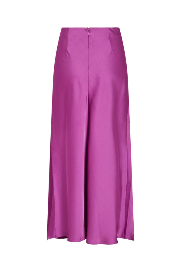 Vila Falda satinada midi Lila